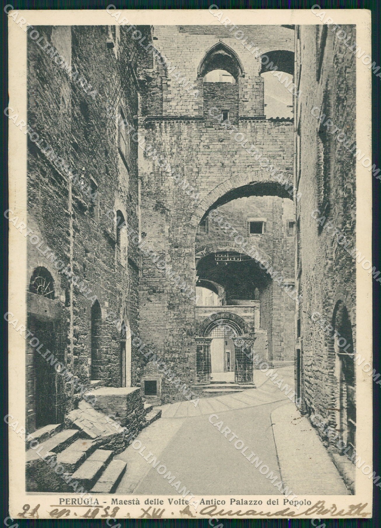 Perugia Città Archi della Maestà delle Volte FG cartolina KB4548 – fronte