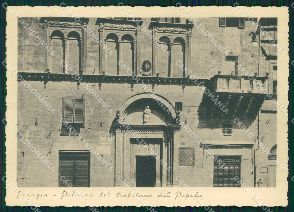 Perugia Città Palazzo Capitano del Popolo FG cartolina KB4552 – fronte