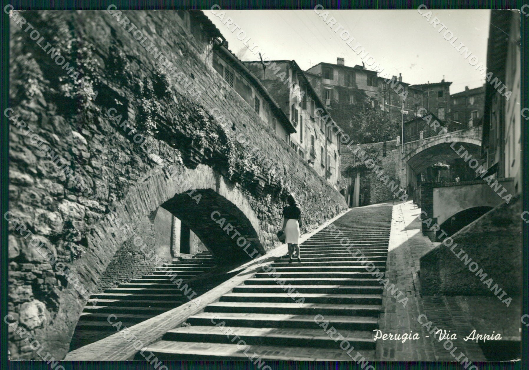 Perugia Città Via Appia PIEGHINA FG Foto cartolina KB4555 – fronte