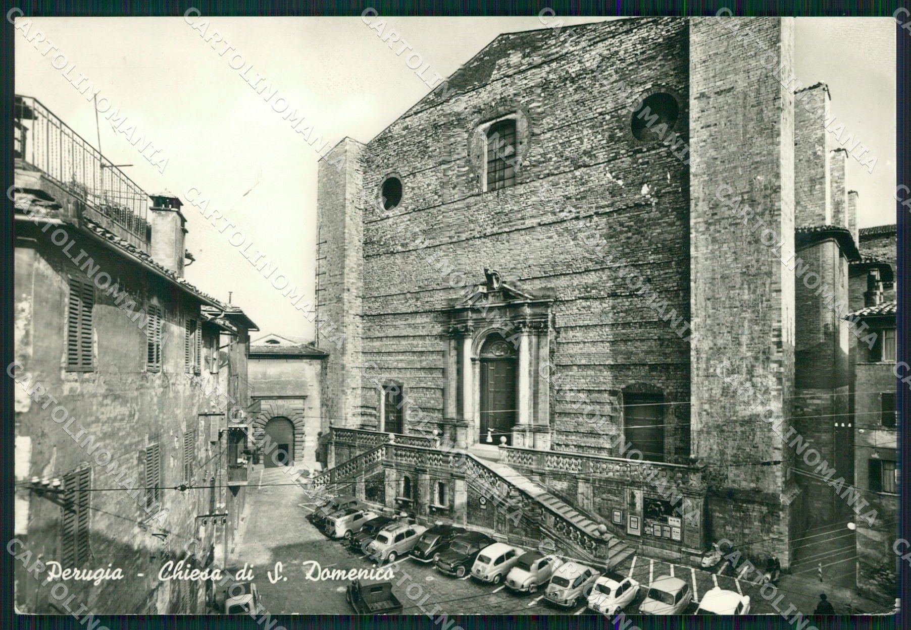 Perugia Città Auto Vespa FG Foto cartolina KB4565 – fronte