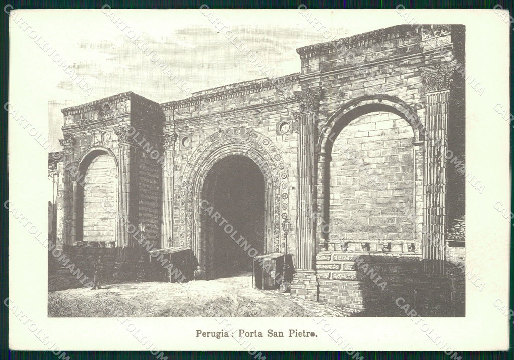 Perugia Città Porta San Pietro FG cartolina KB4567 – fronte