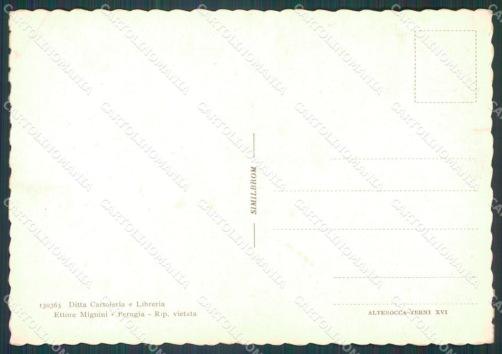 Perugia Città Tempio di Vesta FG cartolina KB4593 – retro