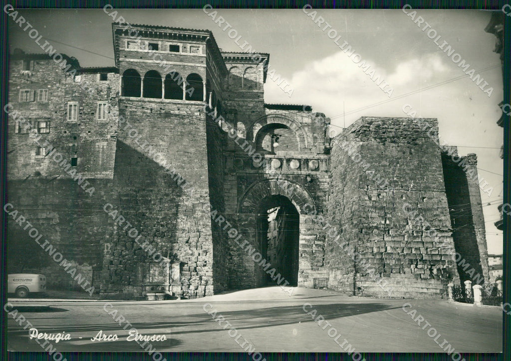 Perugia Città Arco Etrusco FG Foto cartolina KB4604 – fronte