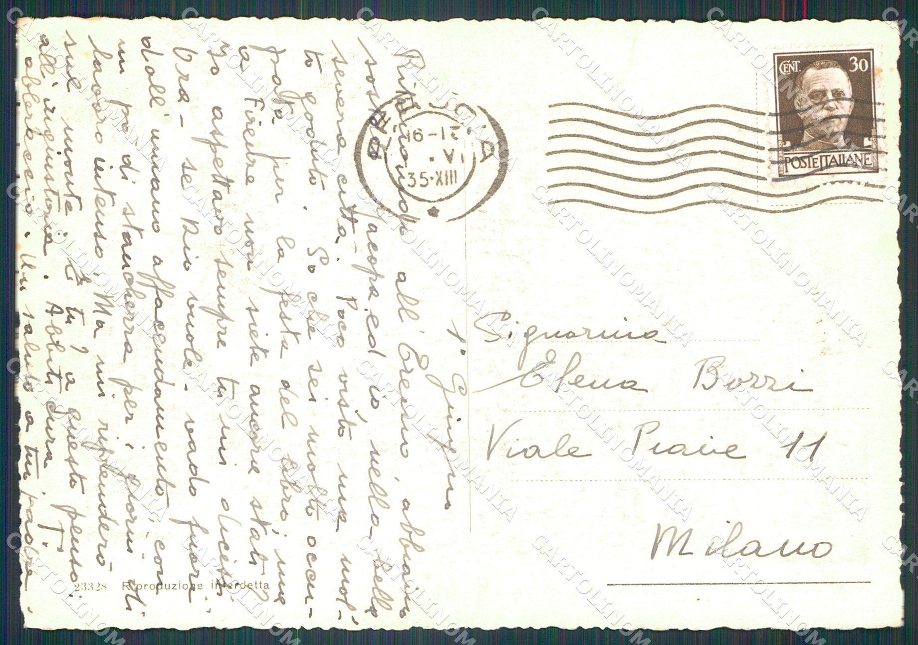 Perugia Città Comune FG cartolina KB4622 – retro