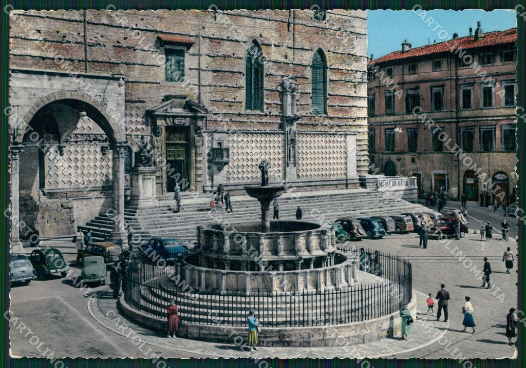 Perugia Città Fontana Maggiore FG Foto cartolina KB4623 – fronte
