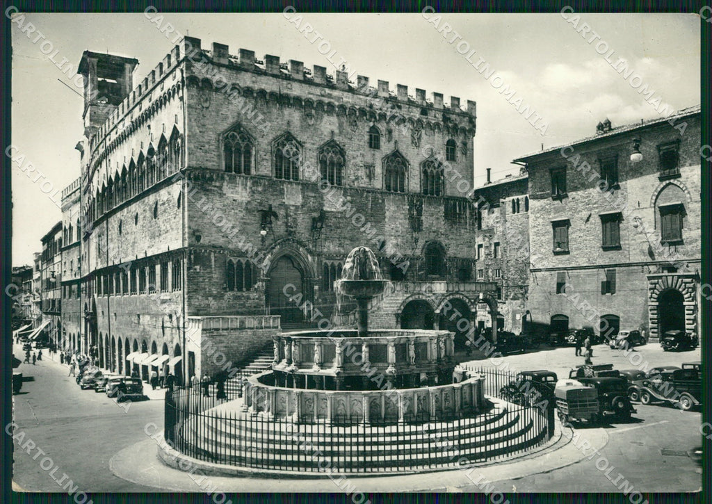 Perugia Città Comune Auto FG Foto cartolina KB4645 – fronte