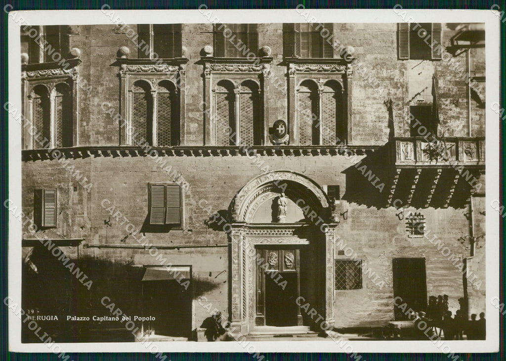 Perugia Città Palazzo Capitano del Popolo FG Foto cartolina KB4648 – fronte