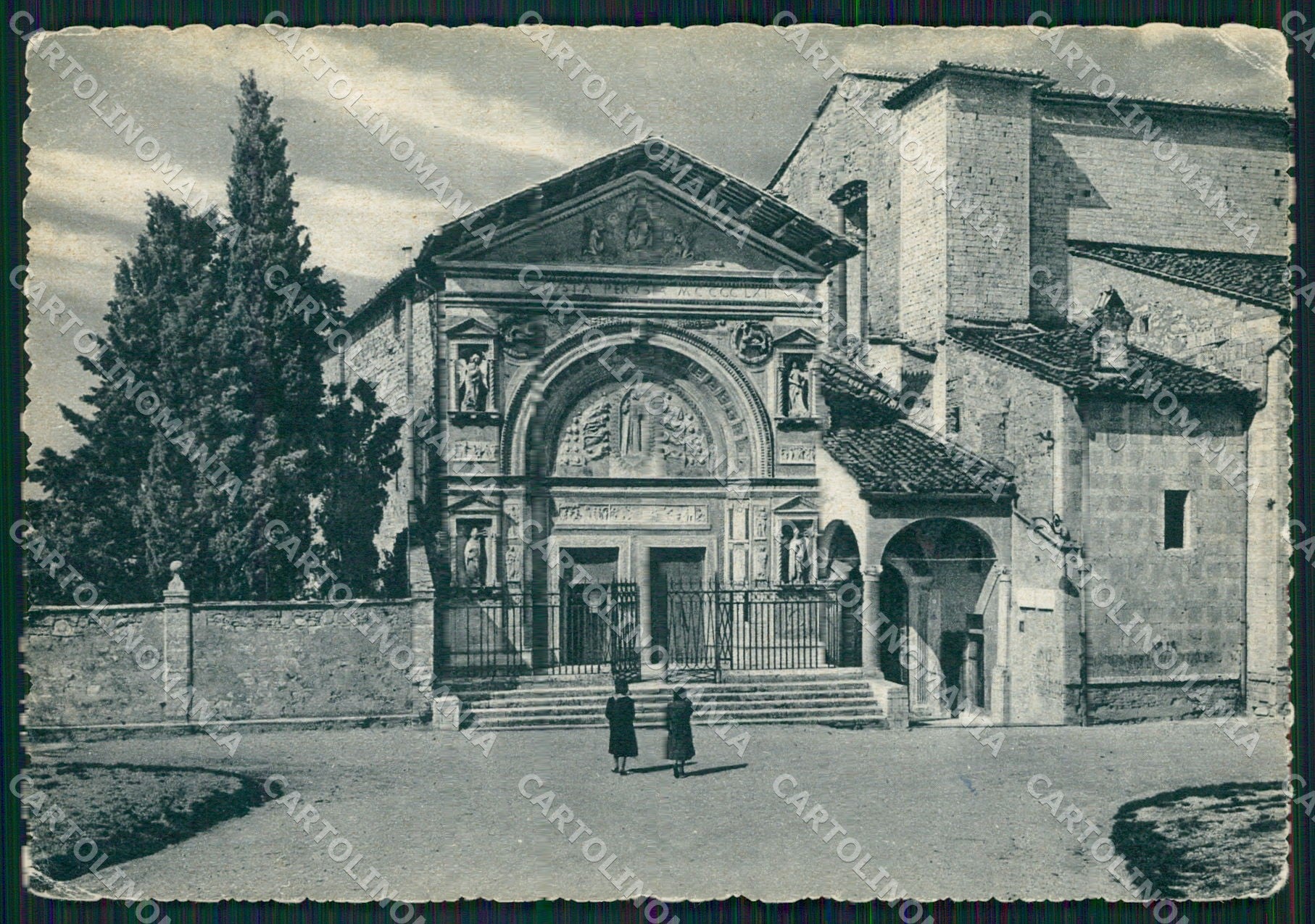 Perugia Città Oratorio San Bernardino PIEGHINE FG cartolina KB4708 – fronte