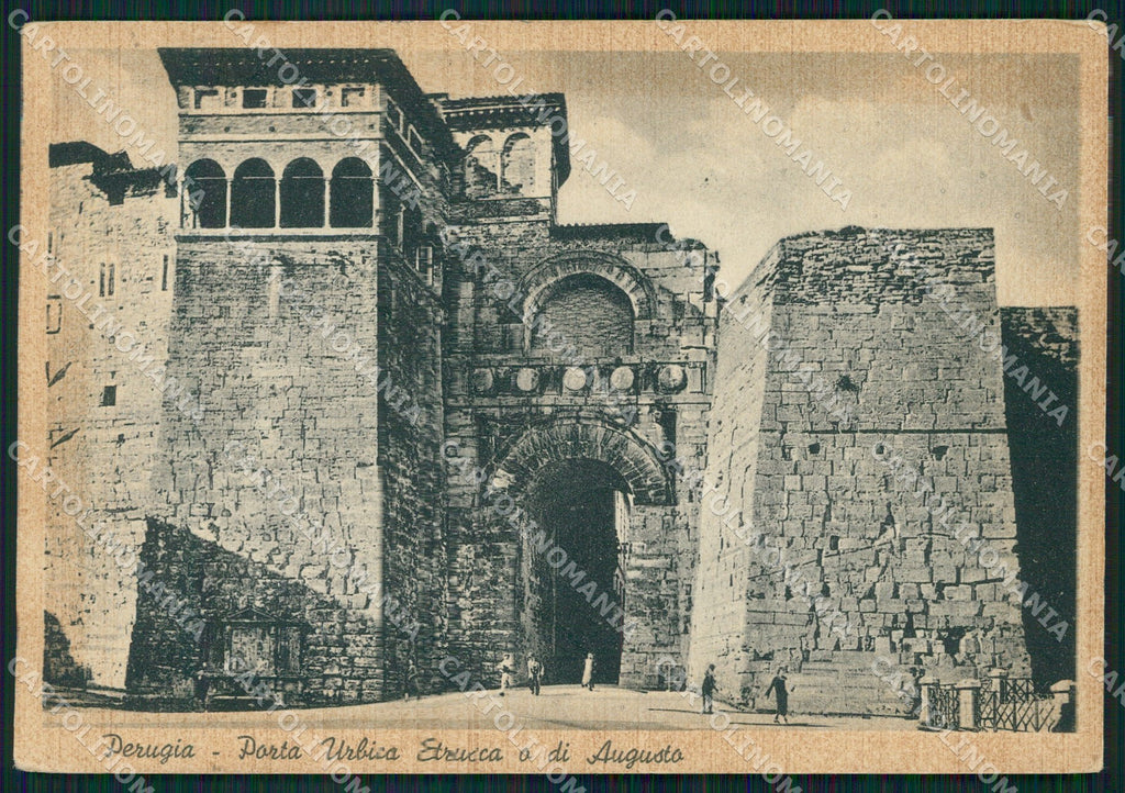 Perugia Città Porta Urbica o di Augusto FG cartolina KB4733 – fronte