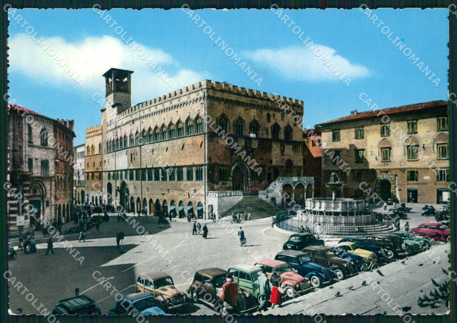 Perugia Città Comune Auto FG Foto cartolina KB4736 – fronte