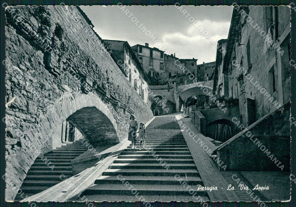 Perugia Città Via Appia STRAPPINO FG Foto cartolina KB4762 – fronte