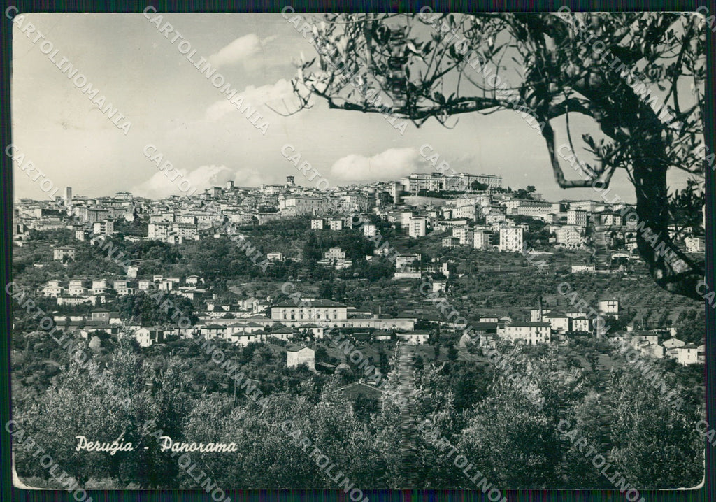 Perugia Città PIEGATA FG Foto cartolina KB4766 – fronte