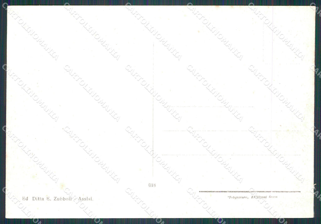 Perugia Assisi FG cartolina KB4769 – retro
