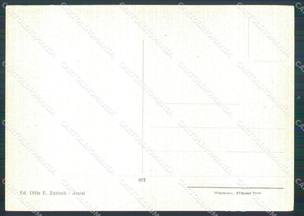 Perugia Assisi FG cartolina KB4772 – retro