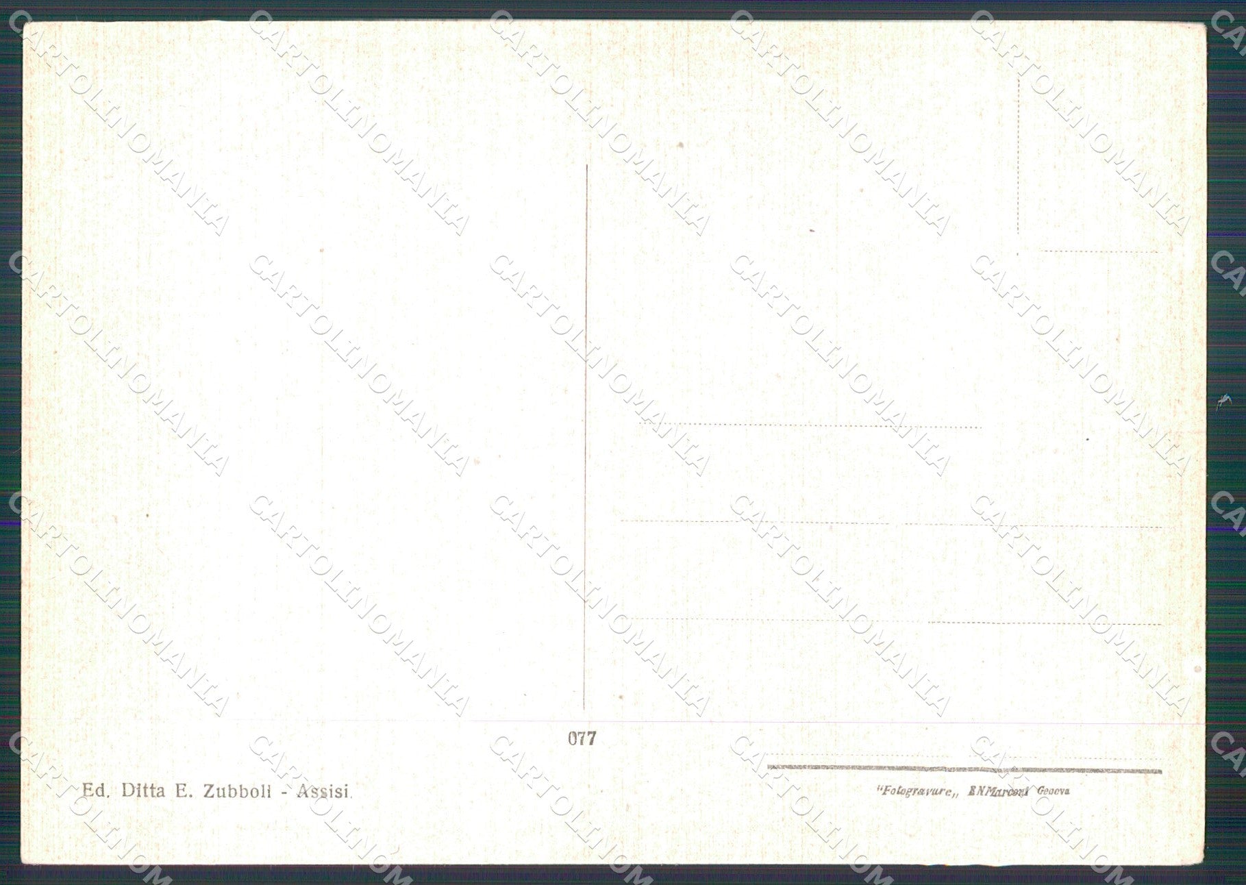 Perugia Assisi FG cartolina KB4772 – retro