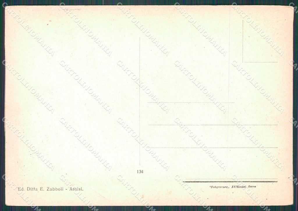 Perugia Assisi FG cartolina KB4774 – retro