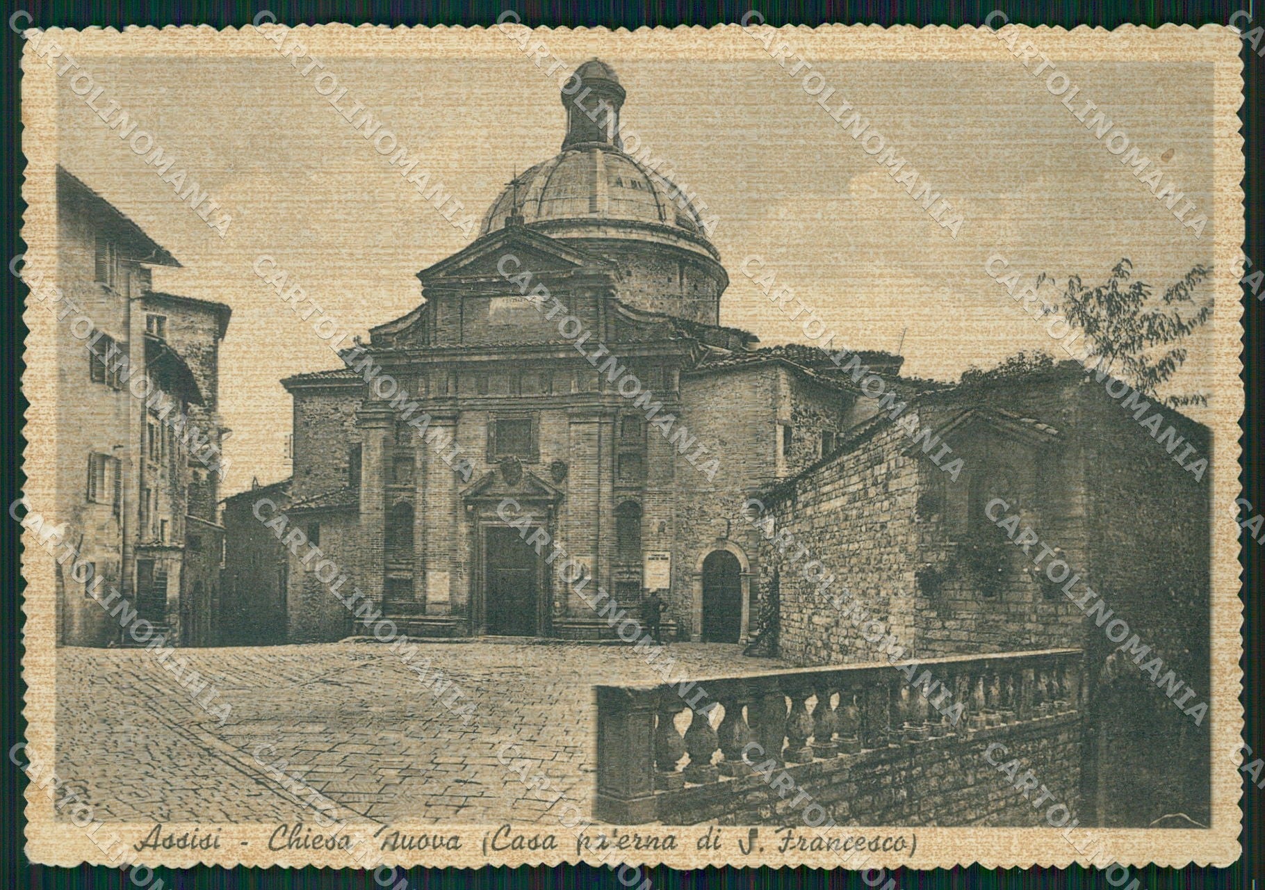 Perugia Assisi Casa Paerna di San Francesco ABRASA FG cartolina KB4777 – fronte