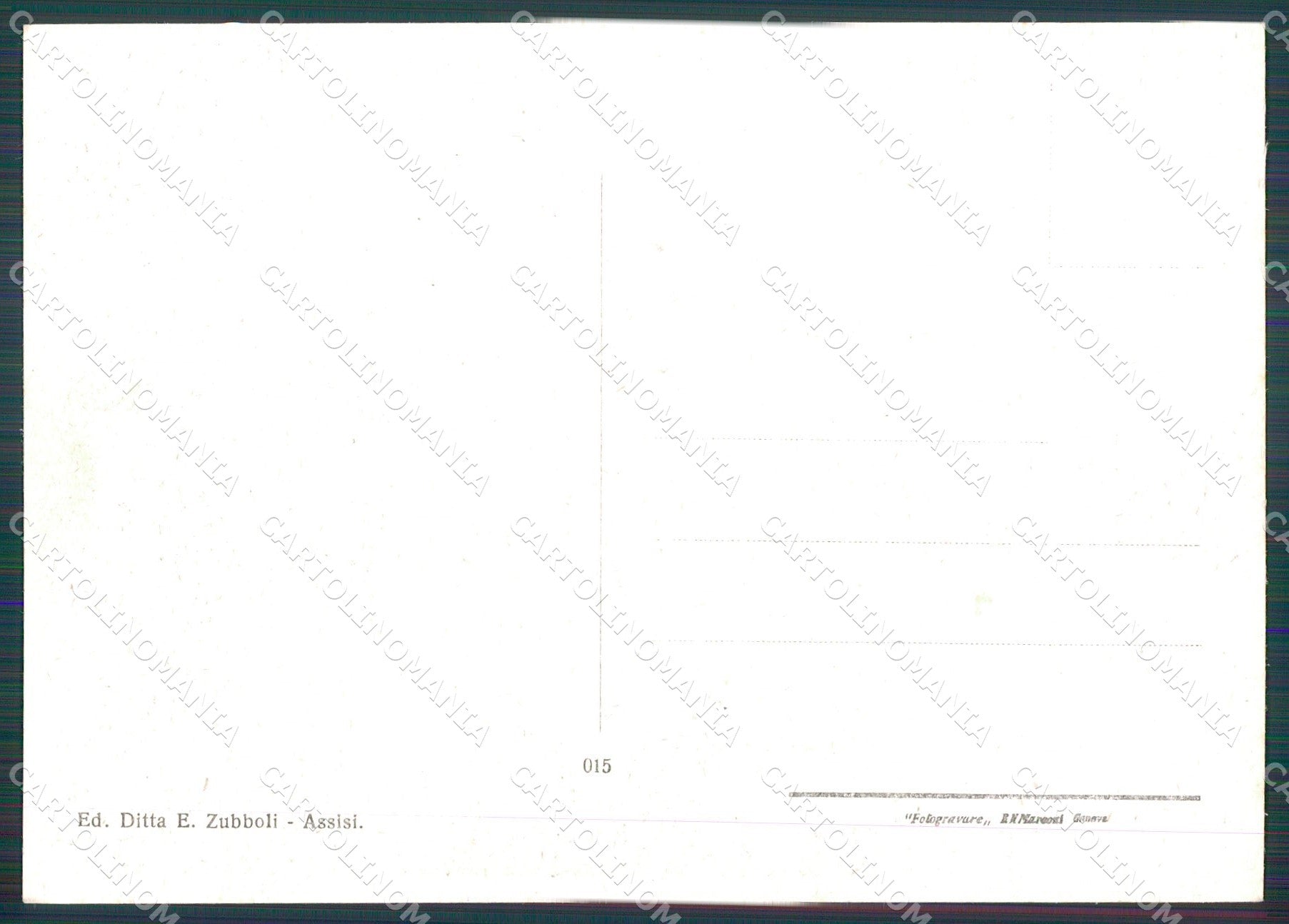 Perugia Assisi Comune FG cartolina KB4778 – retro