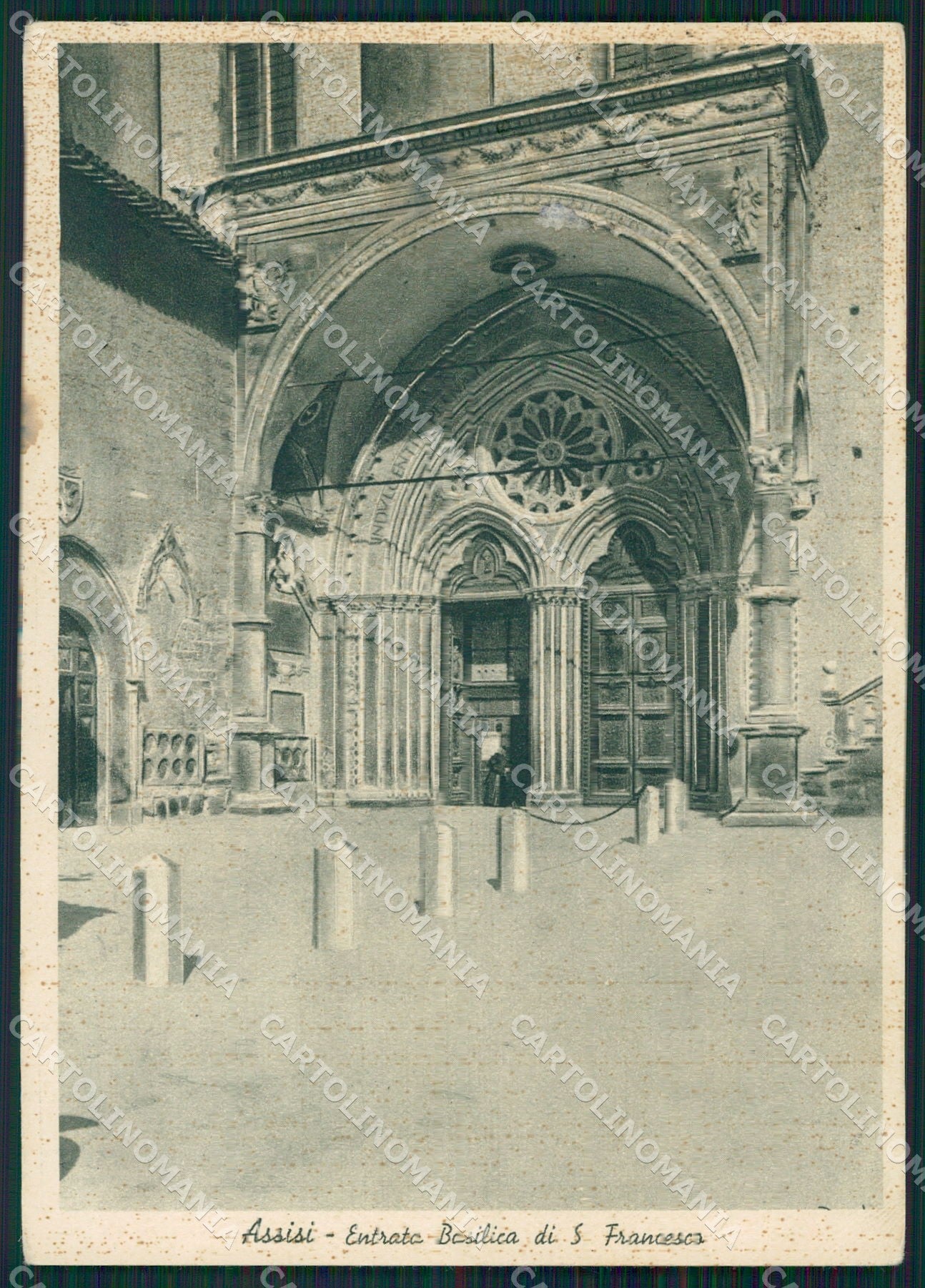 Perugia Assisi Basilica San Francesco ABRASA FG cartolina KB4779 – fronte