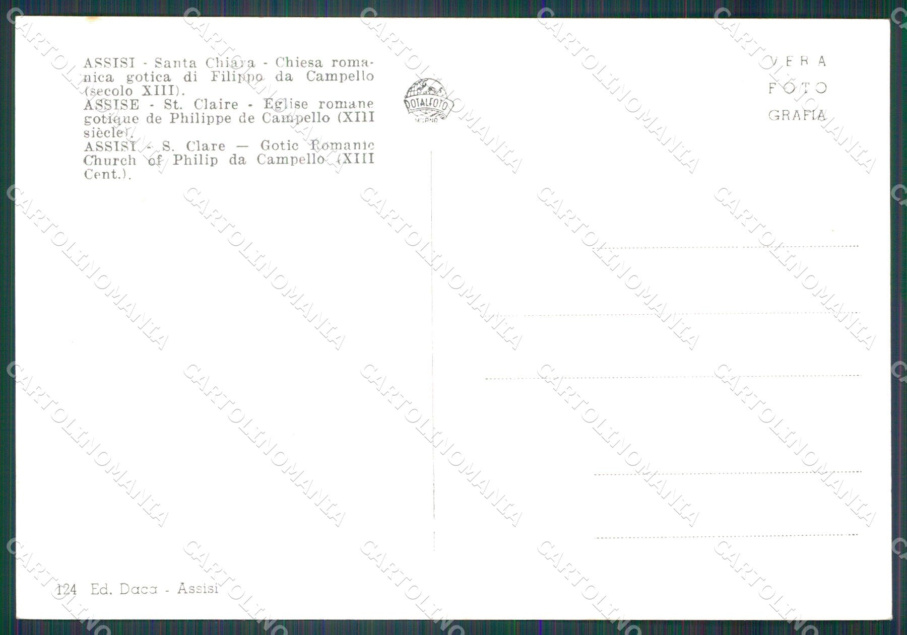 Perugia Assisi Corriera FG Foto cartolina KB4784 – retro