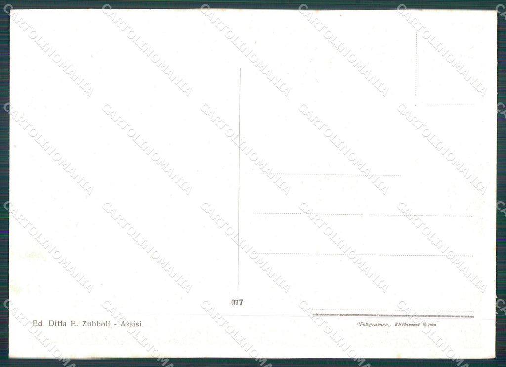 Perugia Assisi FG cartolina KB4786 – retro