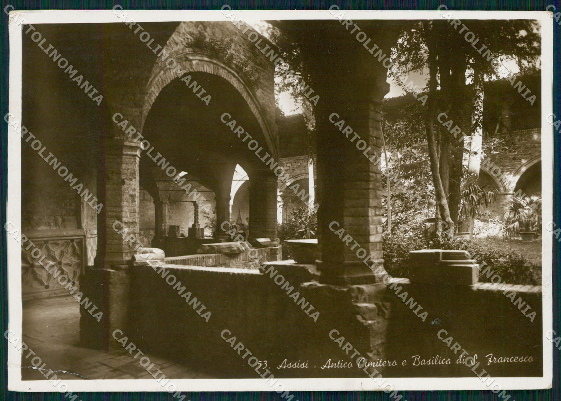 Perugia Assisi Cimitero FG Foto cartolina KB4787 – fronte