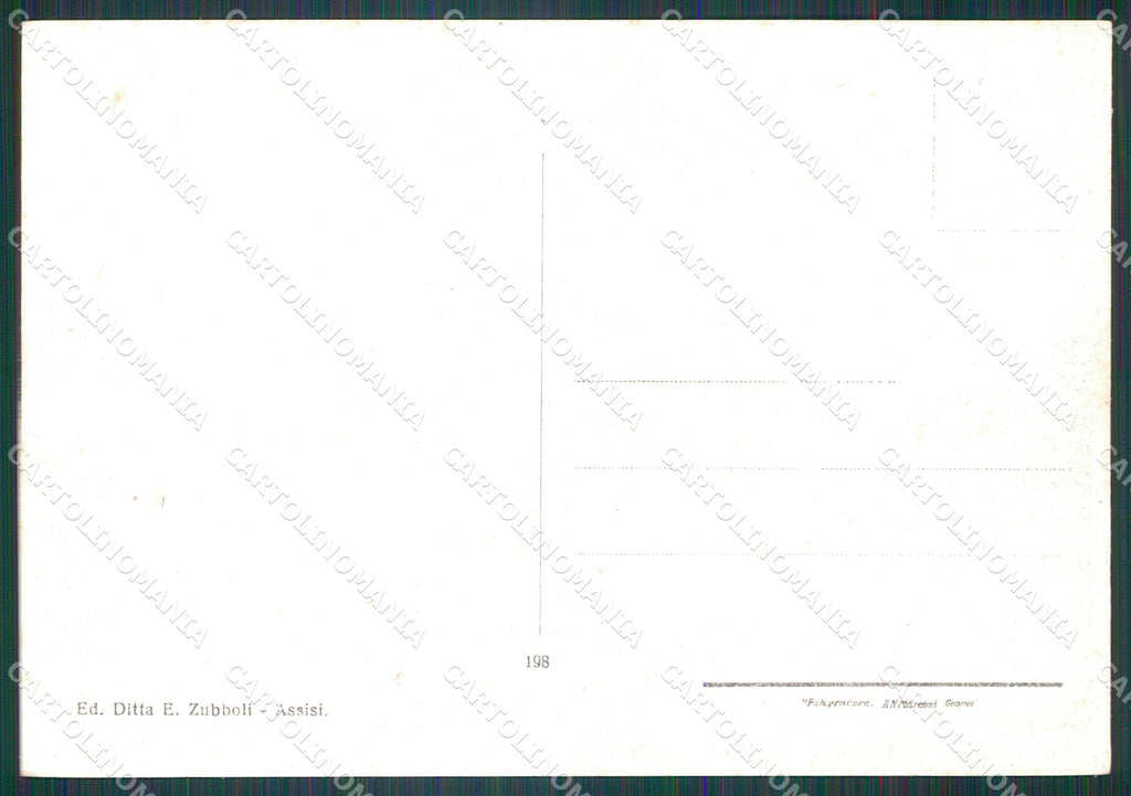 Perugia Assisi FG cartolina KB4794 – retro