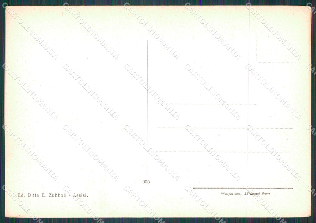 Perugia Assisi Convento e Basilica San Francesco FG cartolina KB4799 – retro
