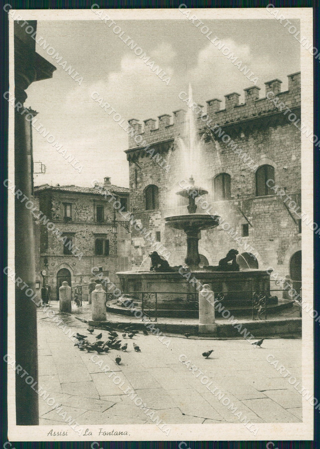 Perugia Assisi Fontana FG cartolina KB4800 – fronte