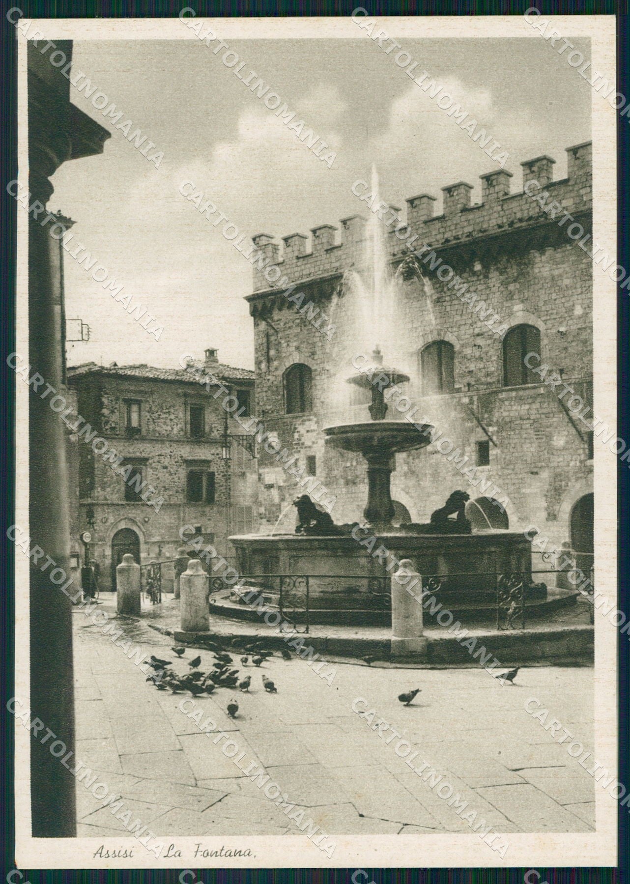 Perugia Assisi Fontana FG cartolina KB4800 – fronte