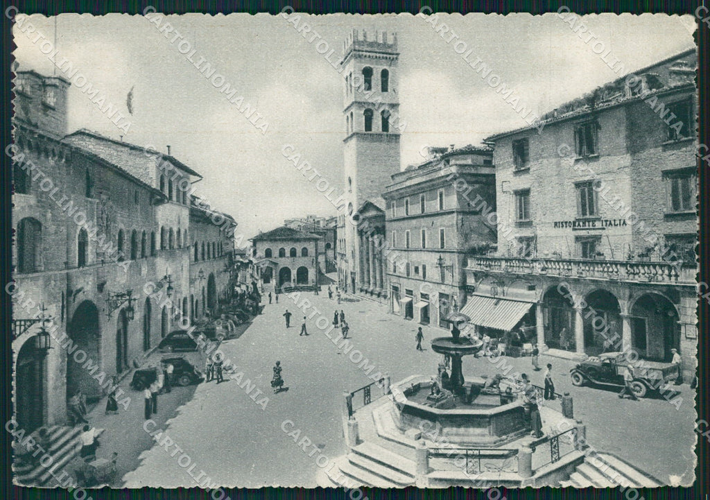 Perugia Assisi Comune Auto PIEGHINA FG cartolina KB4802 – fronte