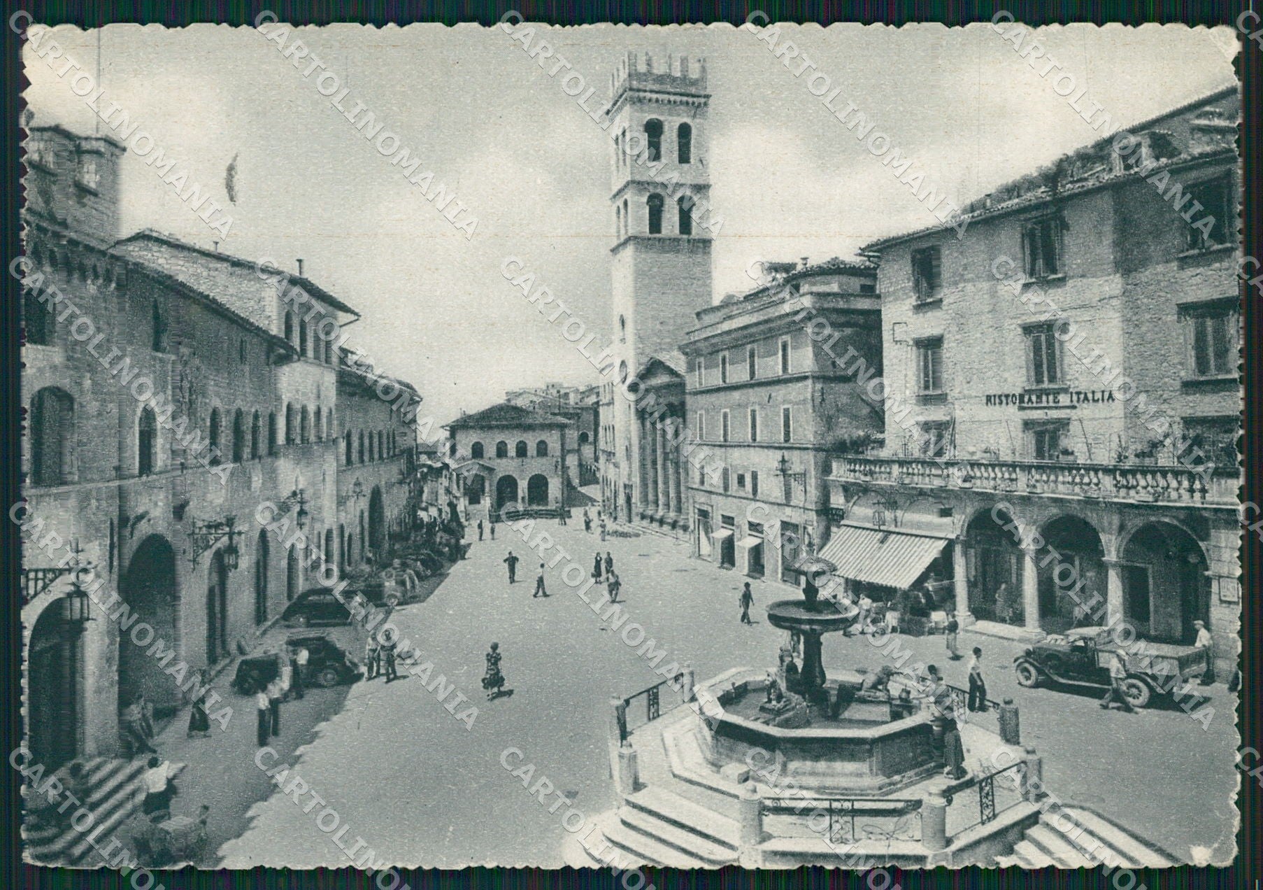 Perugia Assisi Comune Auto PIEGHINA FG cartolina KB4802 – fronte