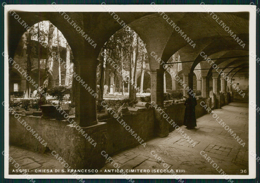 Perugia Assisi Chiesa San Francesco Cimitero FG Foto cartolina KB4815 – fronte