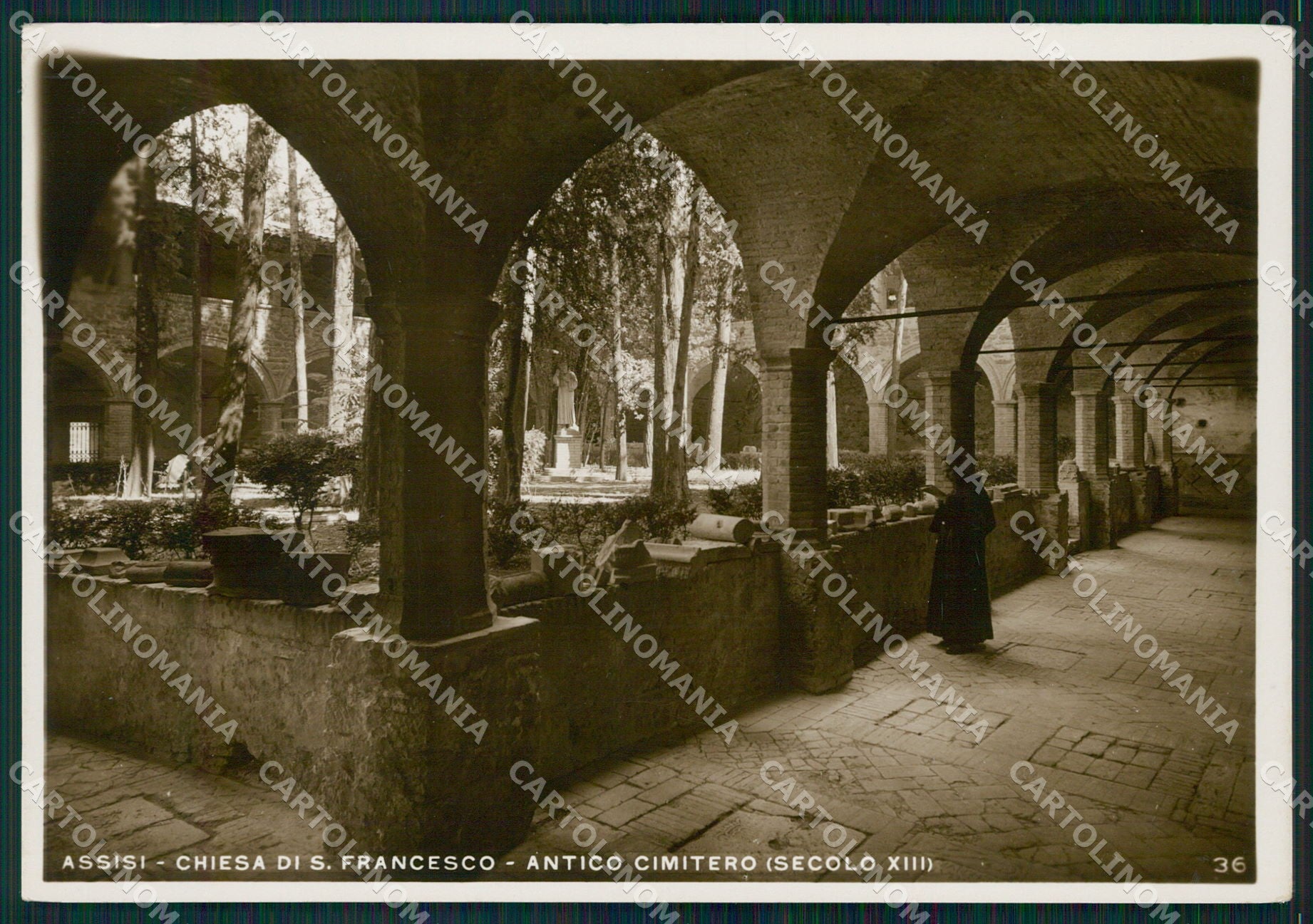 Perugia Assisi Chiesa San Francesco Cimitero FG Foto cartolina KB4815 – fronte