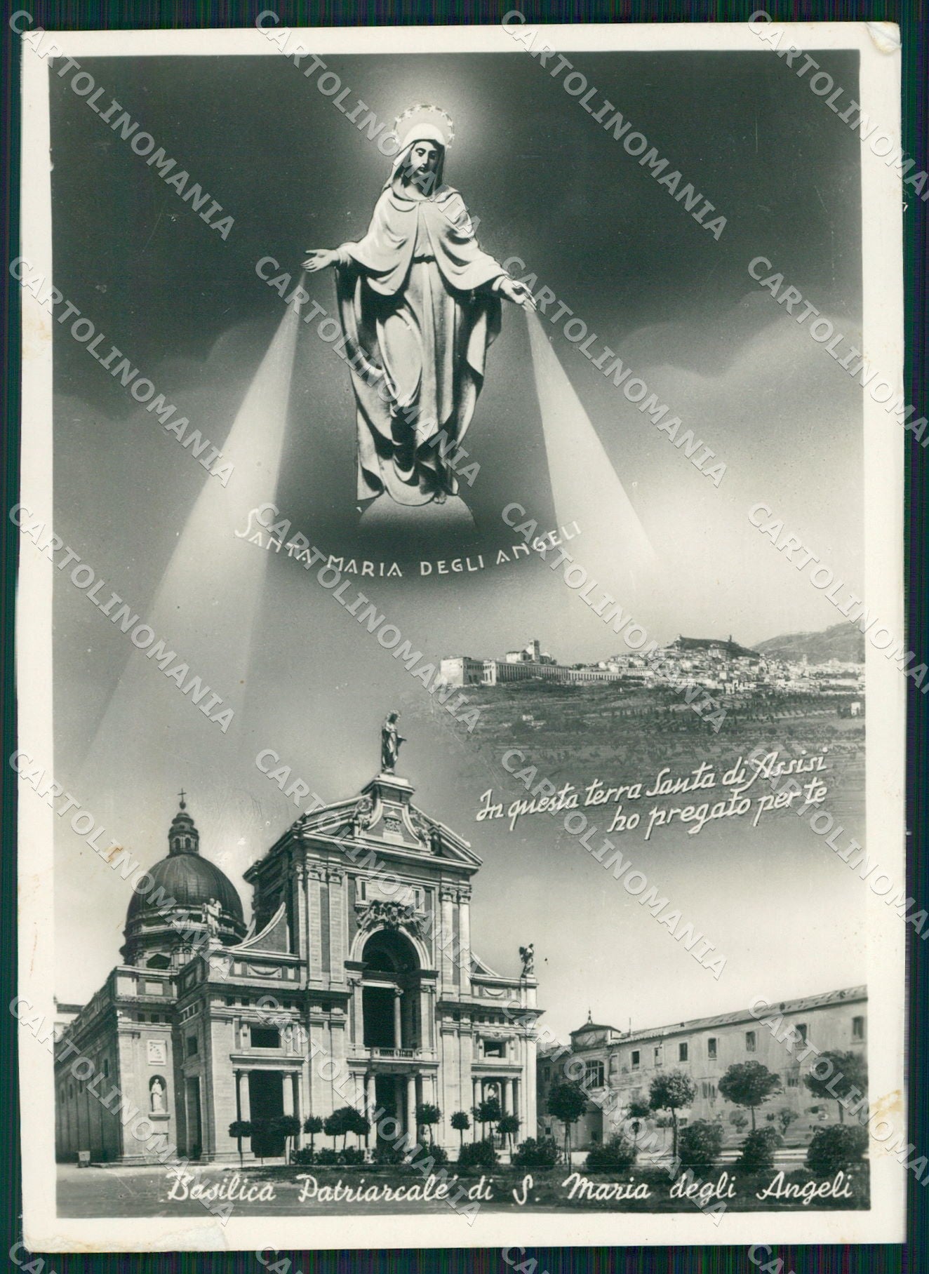 Perugia Assisi Santa Maria degli Angeli ABRASA FG Foto cartolina KB4820 – fronte