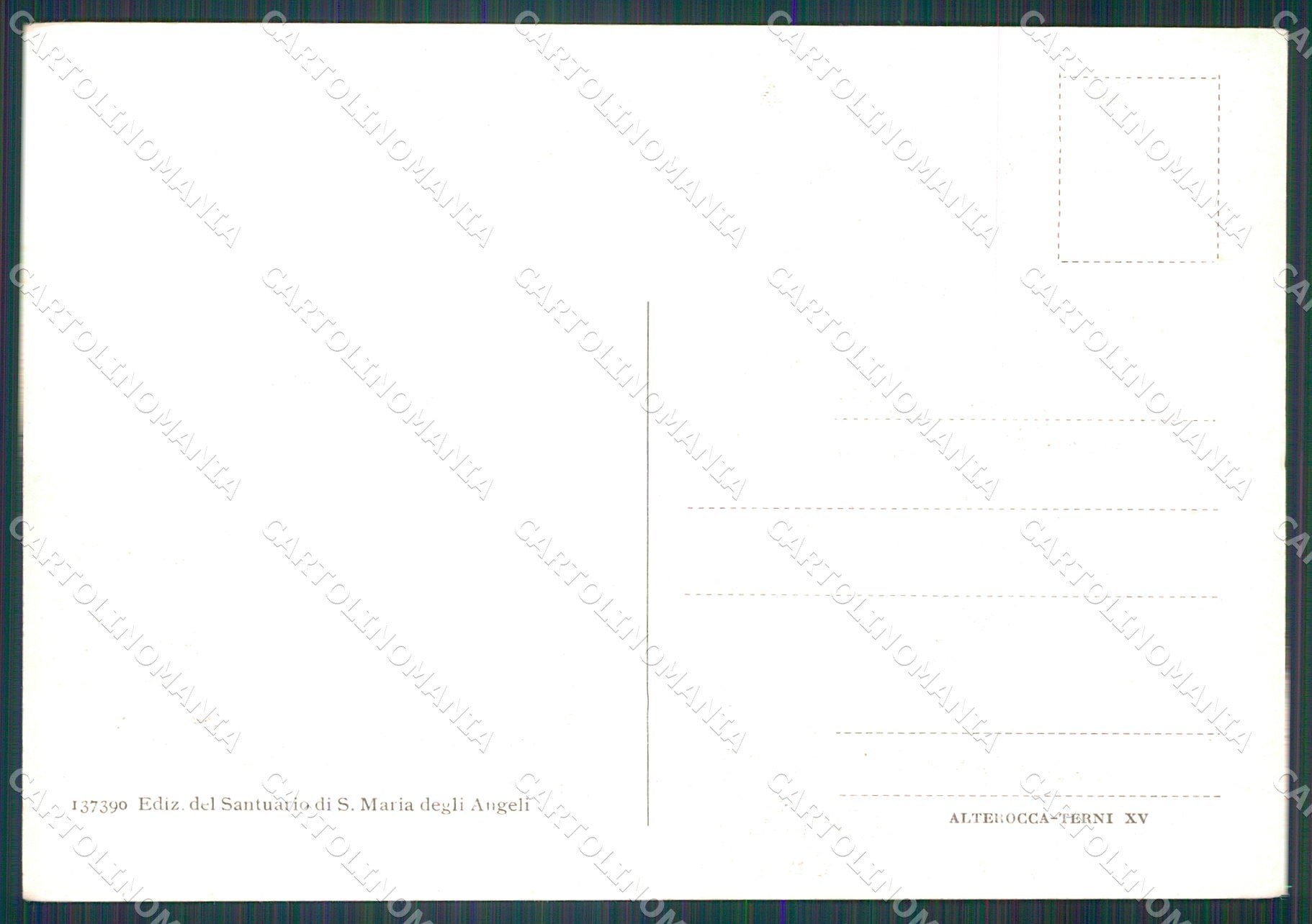 Perugia Assisi FG cartolina KB4821 – retro