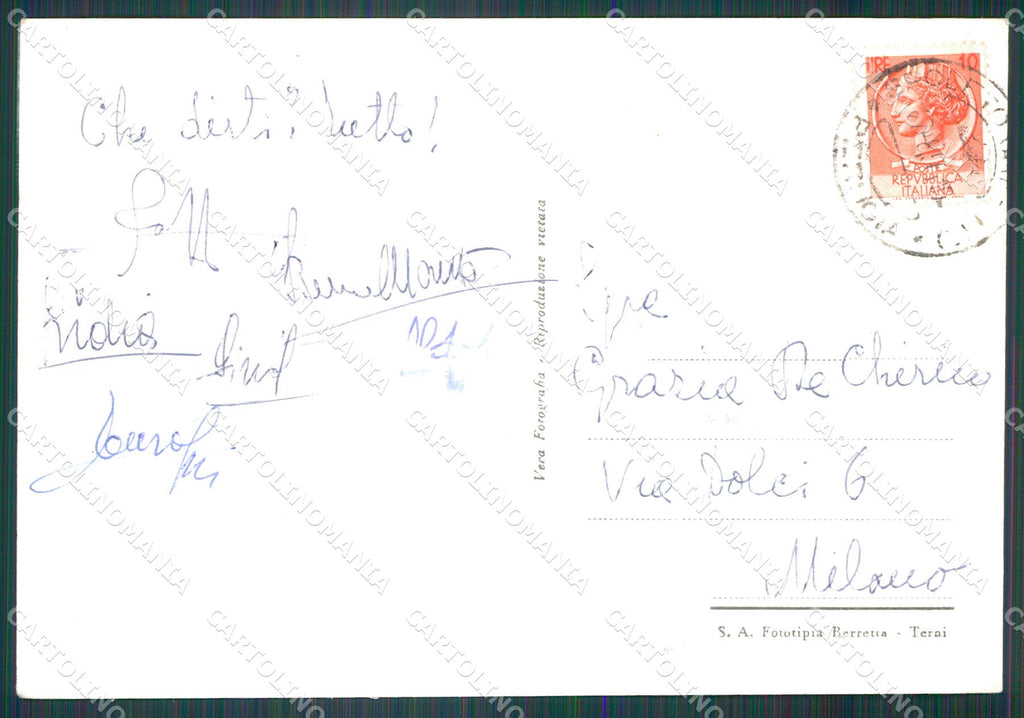 Perugia Spoleto Fonti del Clitunno FG Foto cartolina KB4838 – retro