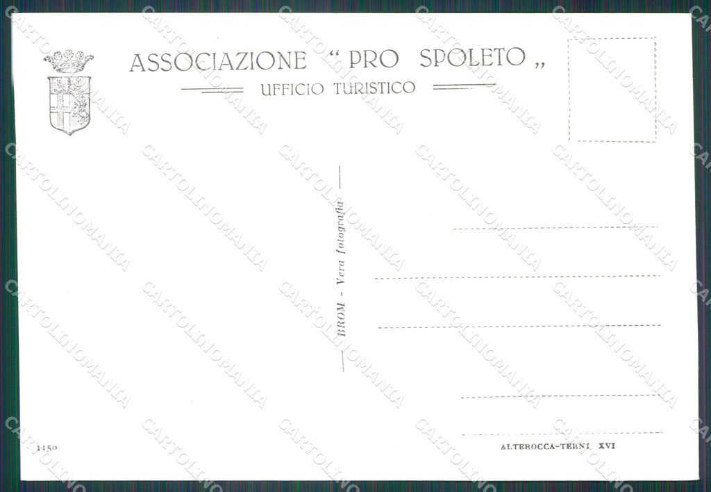 Perugia Spoleto Monteluco FG Foto cartolina KB4842 – retro