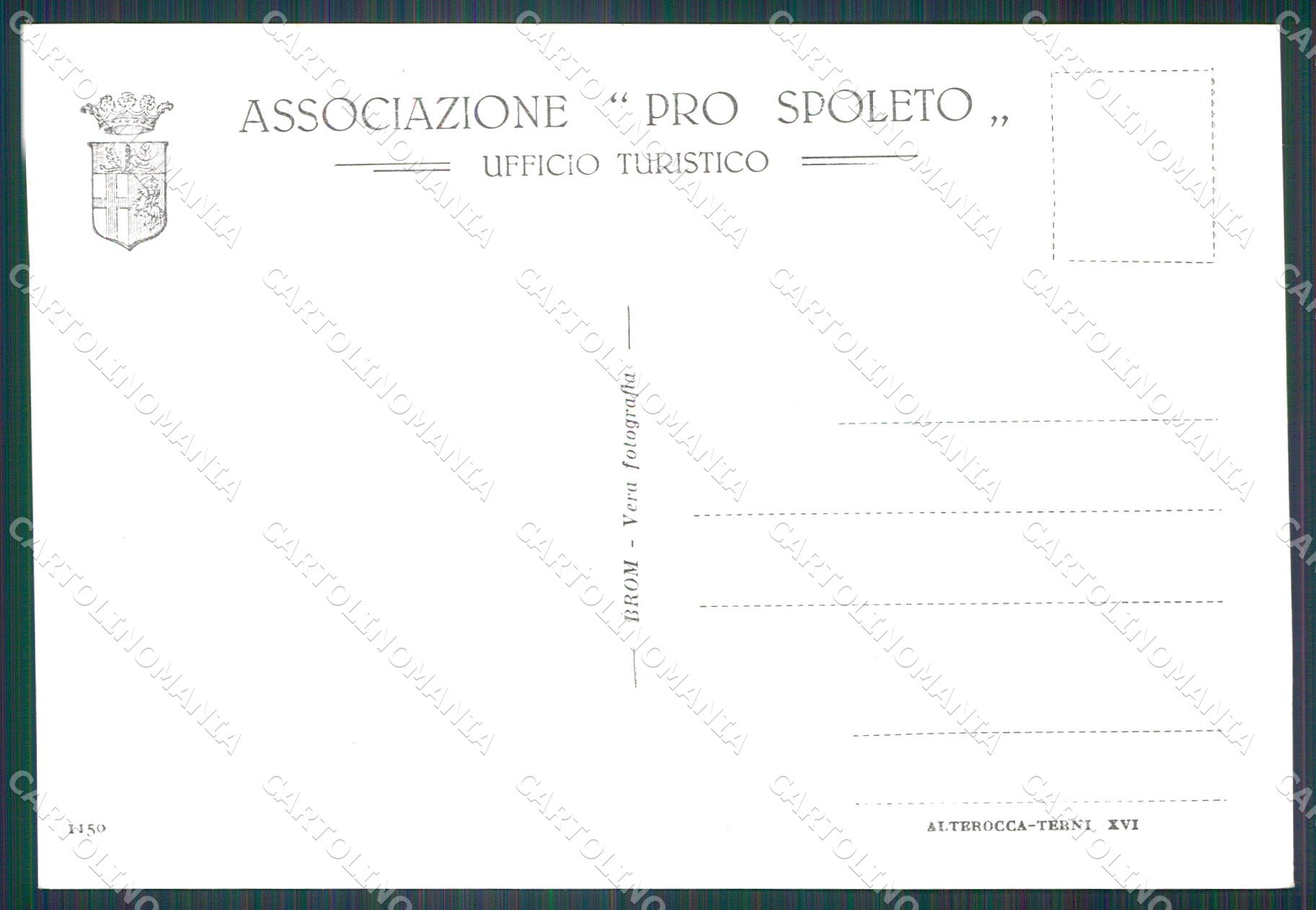 Perugia Spoleto Monteluco FG Foto cartolina KB4842 – retro