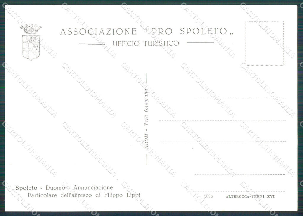 Perugia Spoleto Duomo Filippo Lippi FG Foto cartolina KB4849 – retro