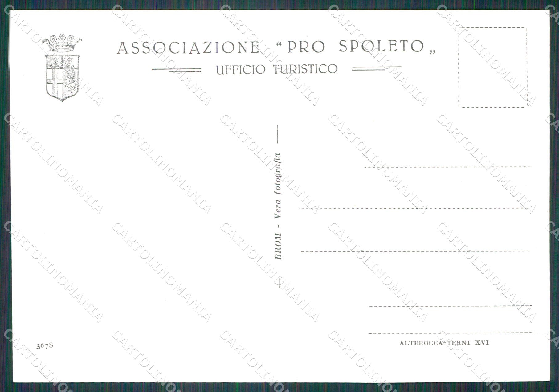 Perugia Spoleto FG Foto cartolina KB4850 – retro