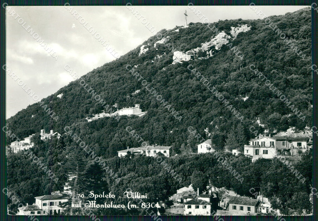 Perugia Spoleto Monteluco PIEGHINA FG Foto cartolina KB4856 – fronte
