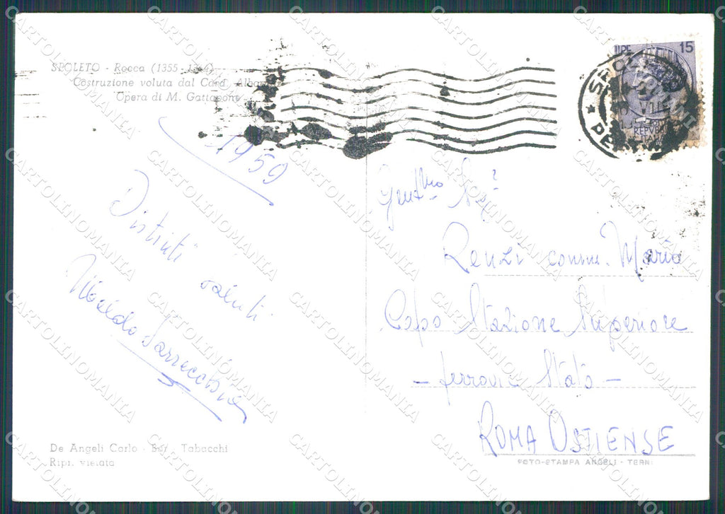 Perugia Spoleto FG Foto cartolina KB4859 – retro