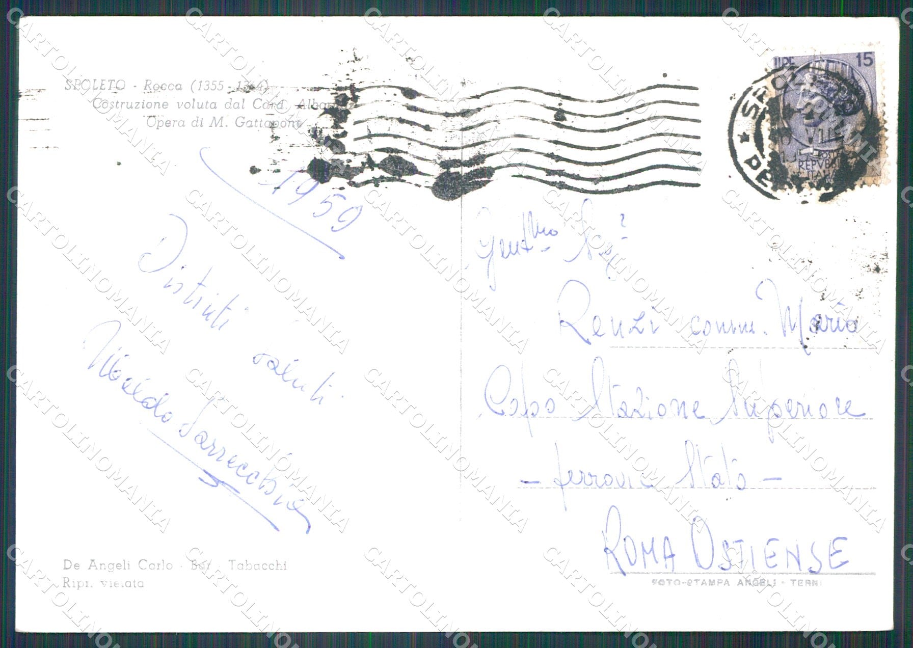 Perugia Spoleto FG Foto cartolina KB4859 – retro