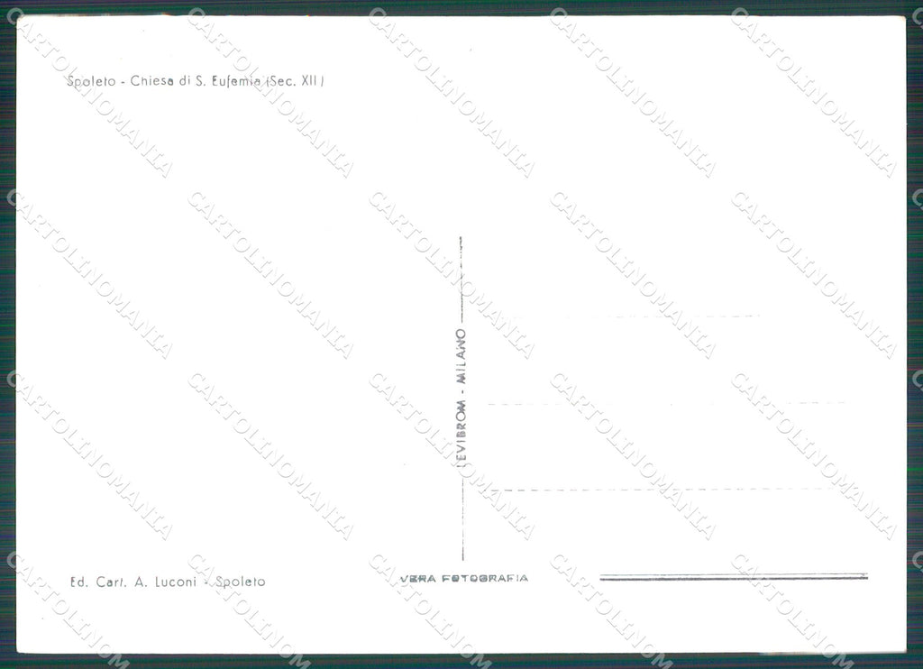 Perugia Spoleto FG Foto cartolina KB4860 – retro