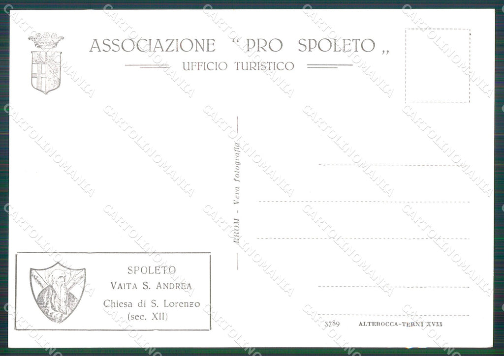 Perugia Spoleto FG Foto cartolina KB4865 – retro