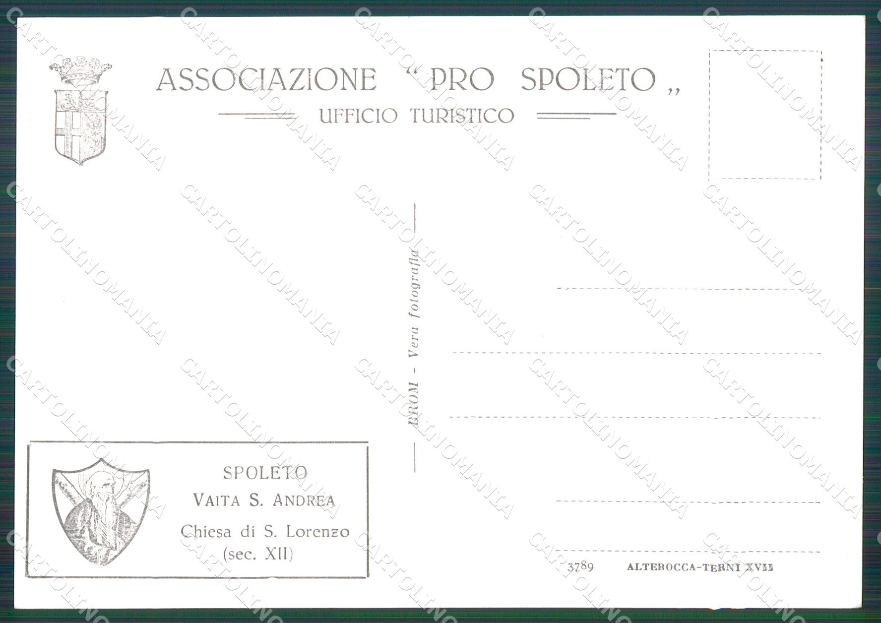 Perugia Spoleto FG Foto cartolina KB4865 – retro