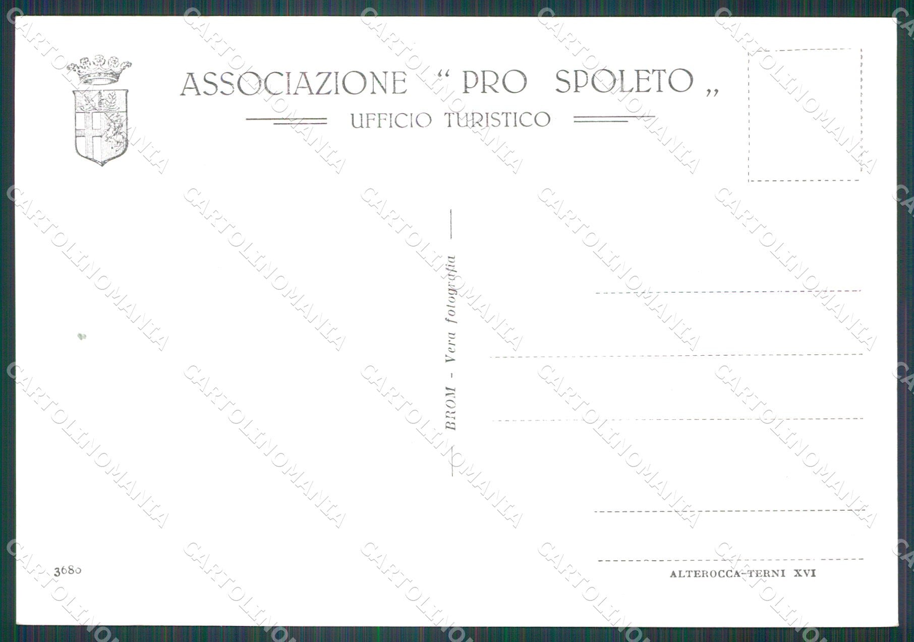 Perugia Spoleto Monteluco FG Foto cartolina KB4872 – retro