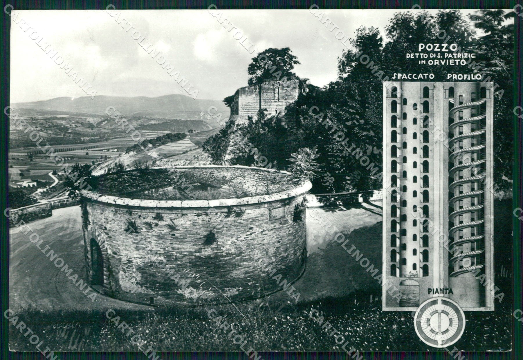 Terni Orvieto Pozzo di San Patrizio FG Foto cartolina KB4905 – fronte