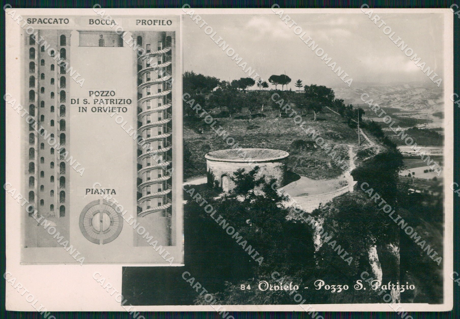 Terni Orvieto Pozzo di San Patrizio FG Foto cartolina KB4908 – fronte
